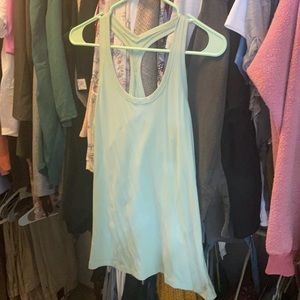 lululemon tank light green size 8